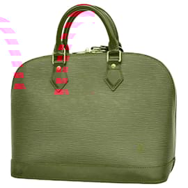 Louis Vuitton-Louis Vuitton Epi Alma Handbag-Red