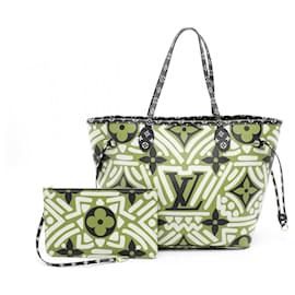 Louis Vuitton-Louis Vuitton Neverfull MM Tote Bag-Brown,Multiple colors