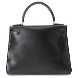 Hermès-Sac à main Hermes Kelly 28-Noir