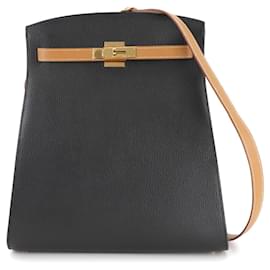 Hermès-Sac à épaule Hermes Kelly Sport GM-Noir,Autre