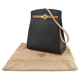 Hermès-Sac à épaule Hermes Kelly Sport GM-Noir,Autre