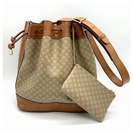 Céline-Celine Macadam Beige Shoulder Bag-Beige