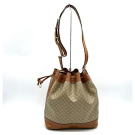 Céline-Celine Macadam Beige Shoulder Bag-Beige