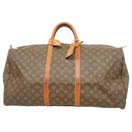 Louis Vuitton-Louis Vuitton Monogram Keepall 60 Boston Bag-Brown