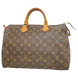 Louis Vuitton-Louis Vuitton Monogram Speedy 35 Handbag-Brown
