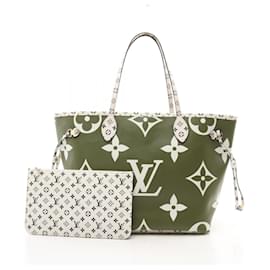 Louis Vuitton-Louis Vuitton Neverfull MM Tote Bag-Multiple colors,Beige,Khaki