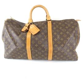 Louis Vuitton-Louis Vuitton Keepall 50 Boston Bag-Brown