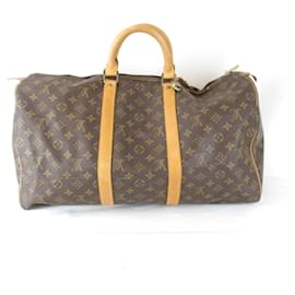 Louis Vuitton-Louis Vuitton Keepall 50 Boston Bag-Brown