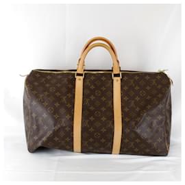 Louis Vuitton-Louis Vuitton Keepall 50 Boston Bag-Brown