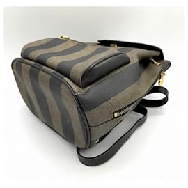 Fendi-Fendi Pequin Mini Sac à Dos-Marron