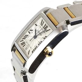 Cartier-Cartier Tank Francaise 2302 Automatic Men's Watch-Silvery