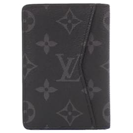Louis Vuitton-Louis Vuitton Monogram Eclipse Card Case-Black,Monogram