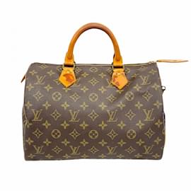 Louis Vuitton-Louis Vuitton Monogram Speedy 30 Handbag-Brown