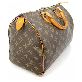 Louis Vuitton-Louis Vuitton Monogram Speedy 30 Handbag-Brown