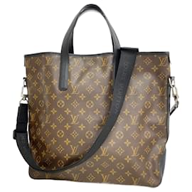 Louis Vuitton-Louis Vuitton Monogram Macassar Davis Tote Bag-Brown,Black