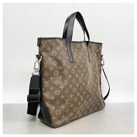 Louis Vuitton-Louis Vuitton Monogram Macassar Davis Tote Bag-Brown,Black