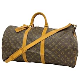 Louis Vuitton-Louis Vuitton Monogram Keepall Bandouliere 55-Brown