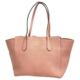 Gucci-Gucci Swing Tote Bag-Pink