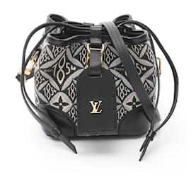Louis Vuitton-Louis Vuitton Noe Purse SINCE1854 Shoulder Bag-Brown,Black,Cream