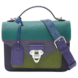 Louis Vuitton-Louis Vuitton Neo Monceau Handbag-Multiple colors,Green,Navy blue