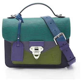 Louis Vuitton-Louis Vuitton Neo Monceau Handbag-Multiple colors,Green,Navy blue