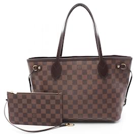 Louis Vuitton-Louis Vuitton Neverfull PM Damier Ebene Tote Bag-Brown