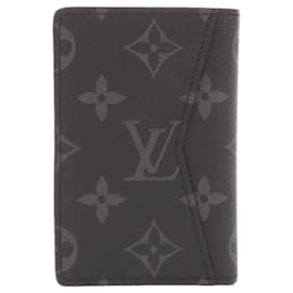 Louis Vuitton-Louis Vuitton Monogram Eclipse Business Card Case-Black
