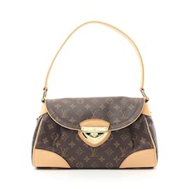 Louis Vuitton-Louis Vuitton Beverly MM Monogram Shoulder Bag-Brown,Monogram