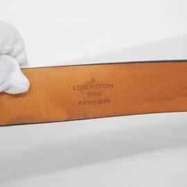 Louis Vuitton-Louis Vuitton Monogram Glace Leather Belt-Black