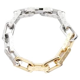 Louis Vuitton-Louis Vuitton Monogram Charm Bracelet-Silvery,Golden