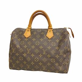 Louis Vuitton-Louis Vuitton Monogram Speedy 30 Handbag-Brown