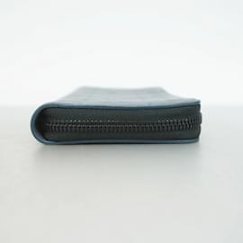 Louis Vuitton-Louis Vuitton Monogram Shadow Zippy Vertical Long Wallet-Blue,Navy blue