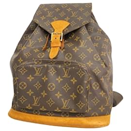 Louis Vuitton-Louis Vuitton Monogram Montsouris GM Backpack-Brown