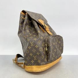 Louis Vuitton-Louis Vuitton Monogram Montsouris GM Backpack-Brown