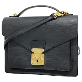 Louis Vuitton-Louis Vuitton Epi Monceau Handbag-Black