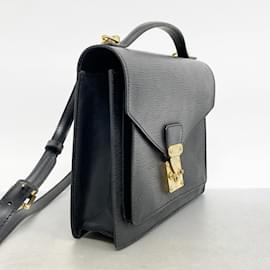 Louis Vuitton-Louis Vuitton Epi Monceau Handbag-Black