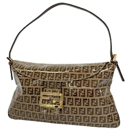 Fendi-Fendi Zucchino Handbag-Brown