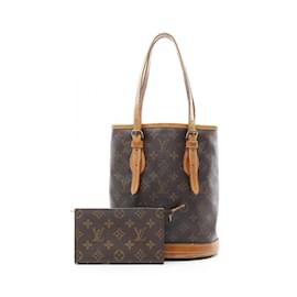 Louis Vuitton-Louis Vuitton Bucket PM Handbag-Brown