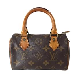 Louis Vuitton-Louis Vuitton Mini Speedy Boston Bag-Brown,Monogram