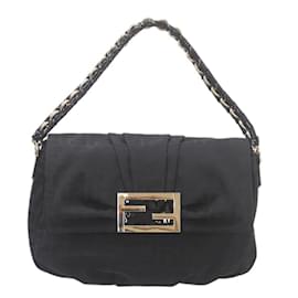 Fendi-Sac à épaule Fendi Zucca-Noir