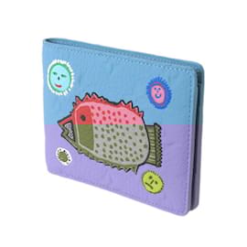 Louis Vuitton-Louis Vuitton Yayoi Kusama My Eternal Soul Wallet-Light blue,Monogram
