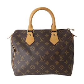 Louis Vuitton-Louis Vuitton Speedy 25 Boston Bag-Brown,Monogram