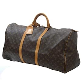 Louis Vuitton-Louis Vuitton Keepall 60 Boston Bag-Black,Monogram