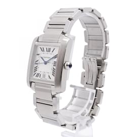Cartier-Cartier Tank Francaise 2302 Silver Dial Men's Watch-Other