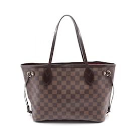 Louis Vuitton-Louis Vuitton Neverfull PM Damier Ebene Tote Bag-Brown