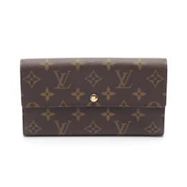Louis Vuitton-Louis Vuitton Brown Monogram Bi-fold Long Wallet-Brown,Monogram