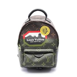 Louis Vuitton-Louis Vuitton Palm Springs Mini Monogram Backpack-Brown,Black,Monogram