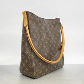 Louis Vuitton-Louis Vuitton Monogram Looping GM Shoulder Bag-Brown