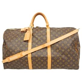 Louis Vuitton-Louis Vuitton Boston Bag Monogram Keepall Bandouliere 60-Brown
