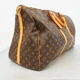 Louis Vuitton-Louis Vuitton Boston Bag Monogram Keepall Bandouliere 60-Brown